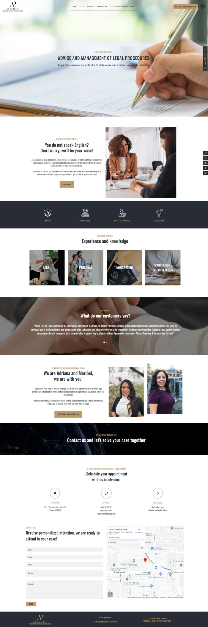 ALIANZA PARALEGAL